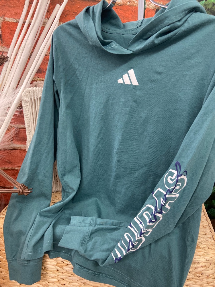 Adidas hooded shirt youth