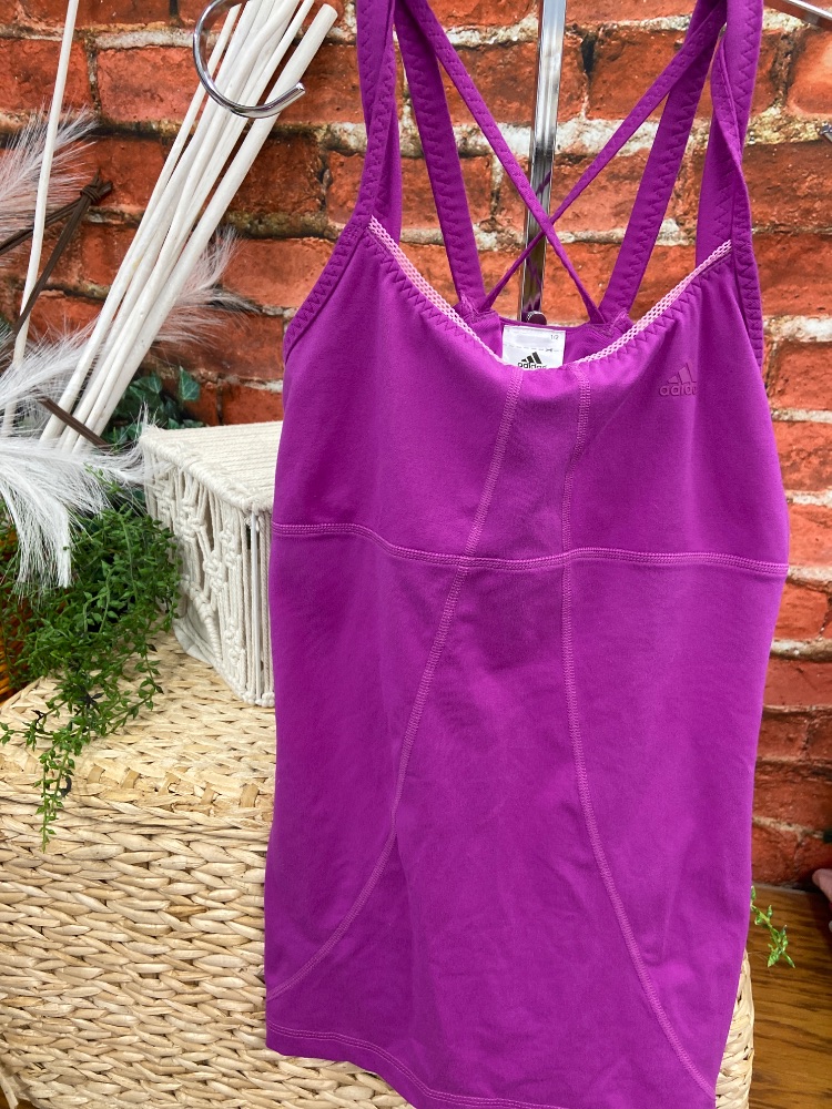 Adult adidas tank top built in bra