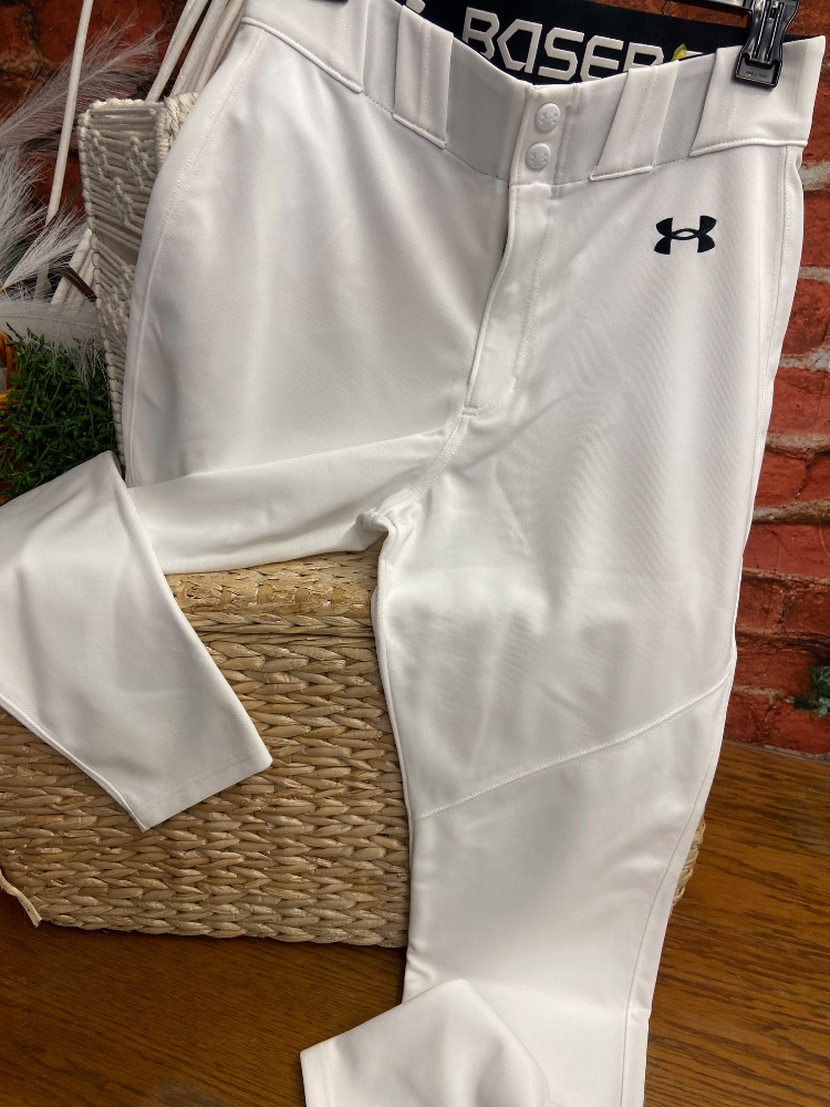 Under armour baseball pants white adult medium