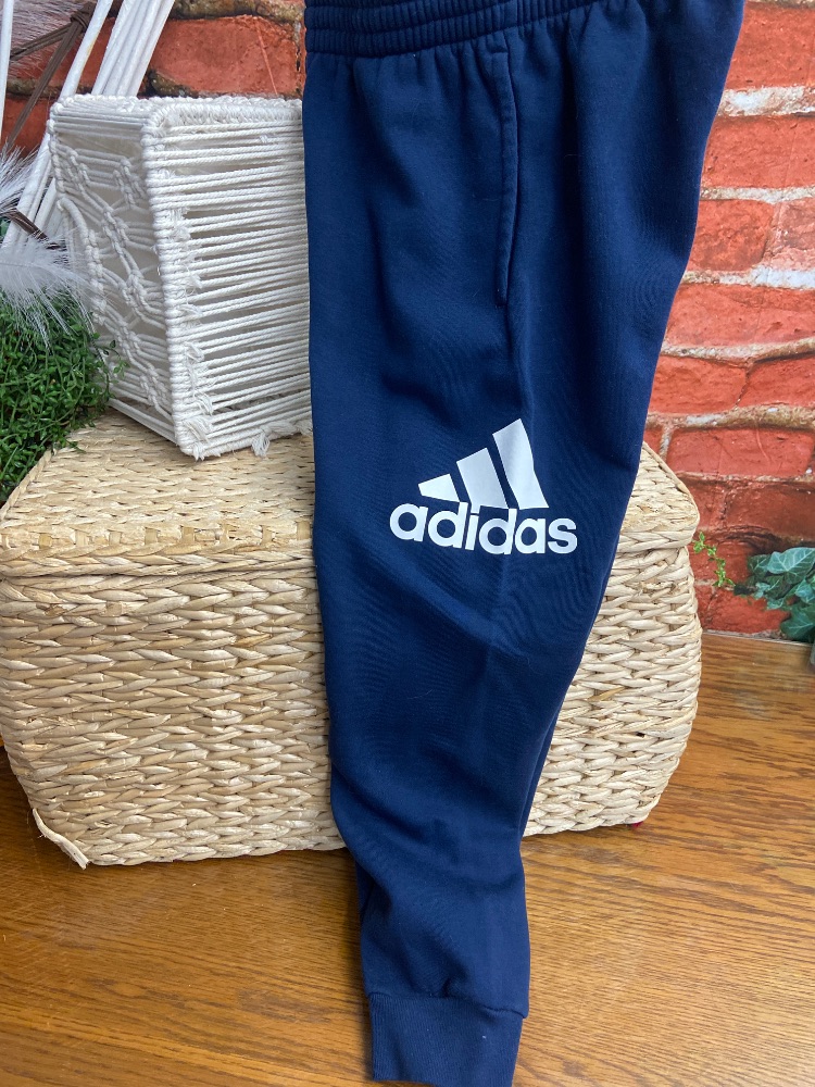 Adidas youth joggers navy blue