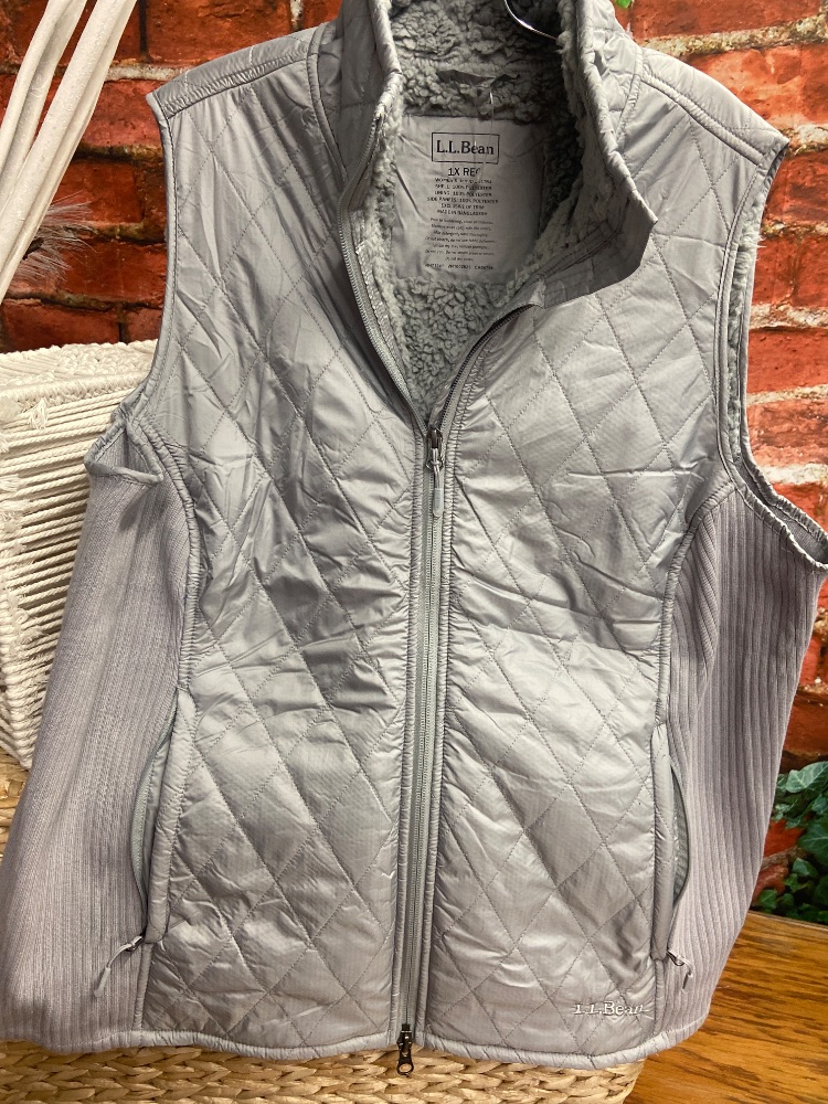 LL Bean vest ladies 1x