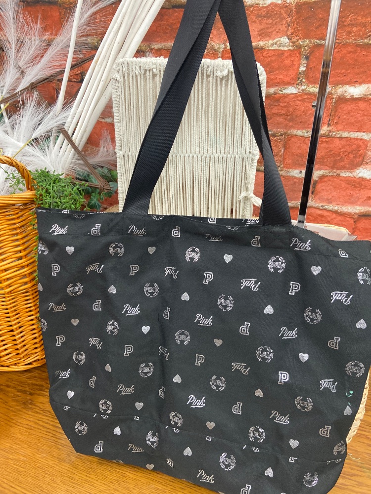 Pink tote bag